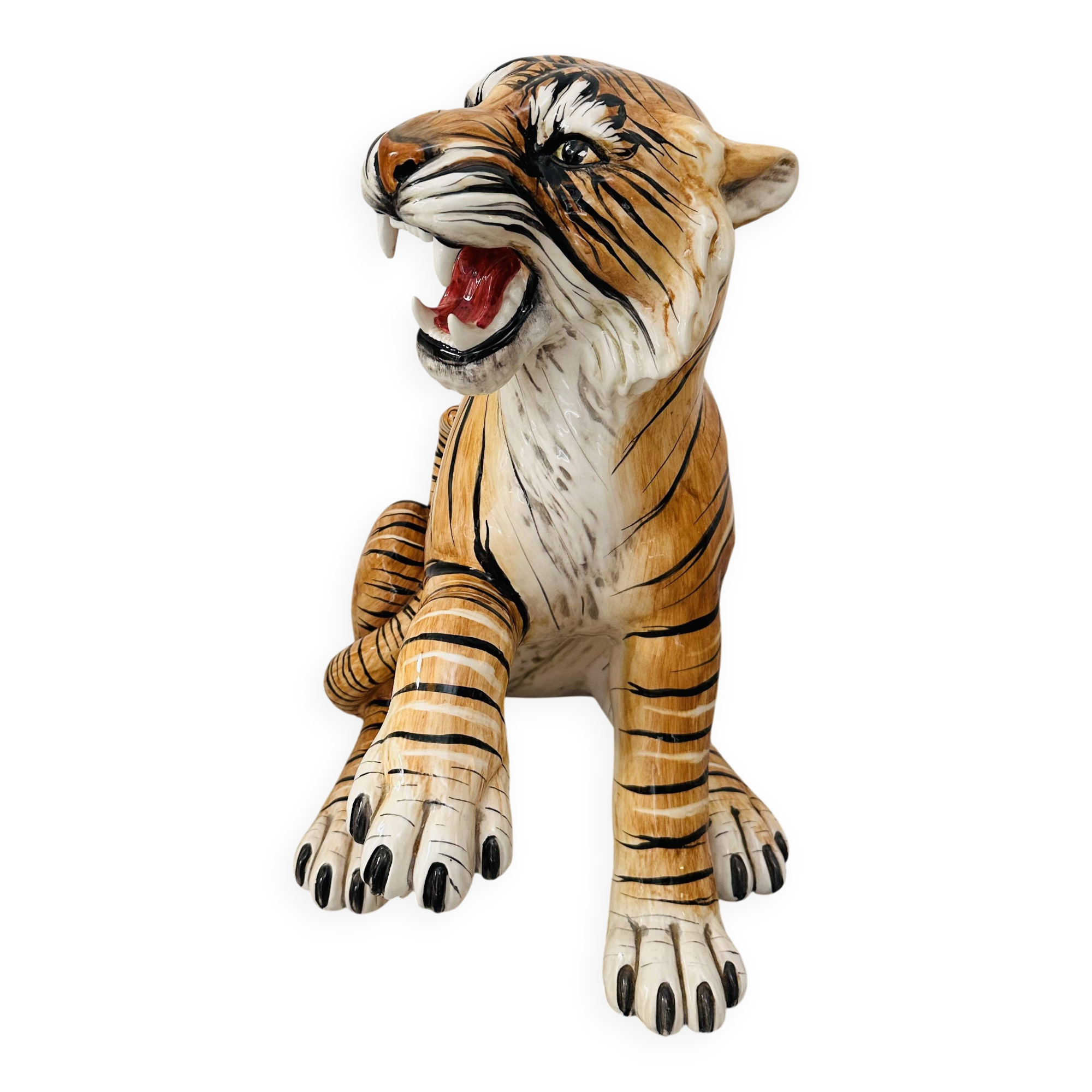 Vintage ceramic tiger