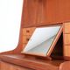 Tall mid-century teak secretary desk / Danish modern design / 1960s