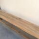 Large solid wood farm benches