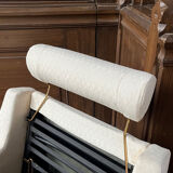 Paire de fauteuils et repose pied
