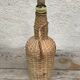 Bottle old woven wicker rattan