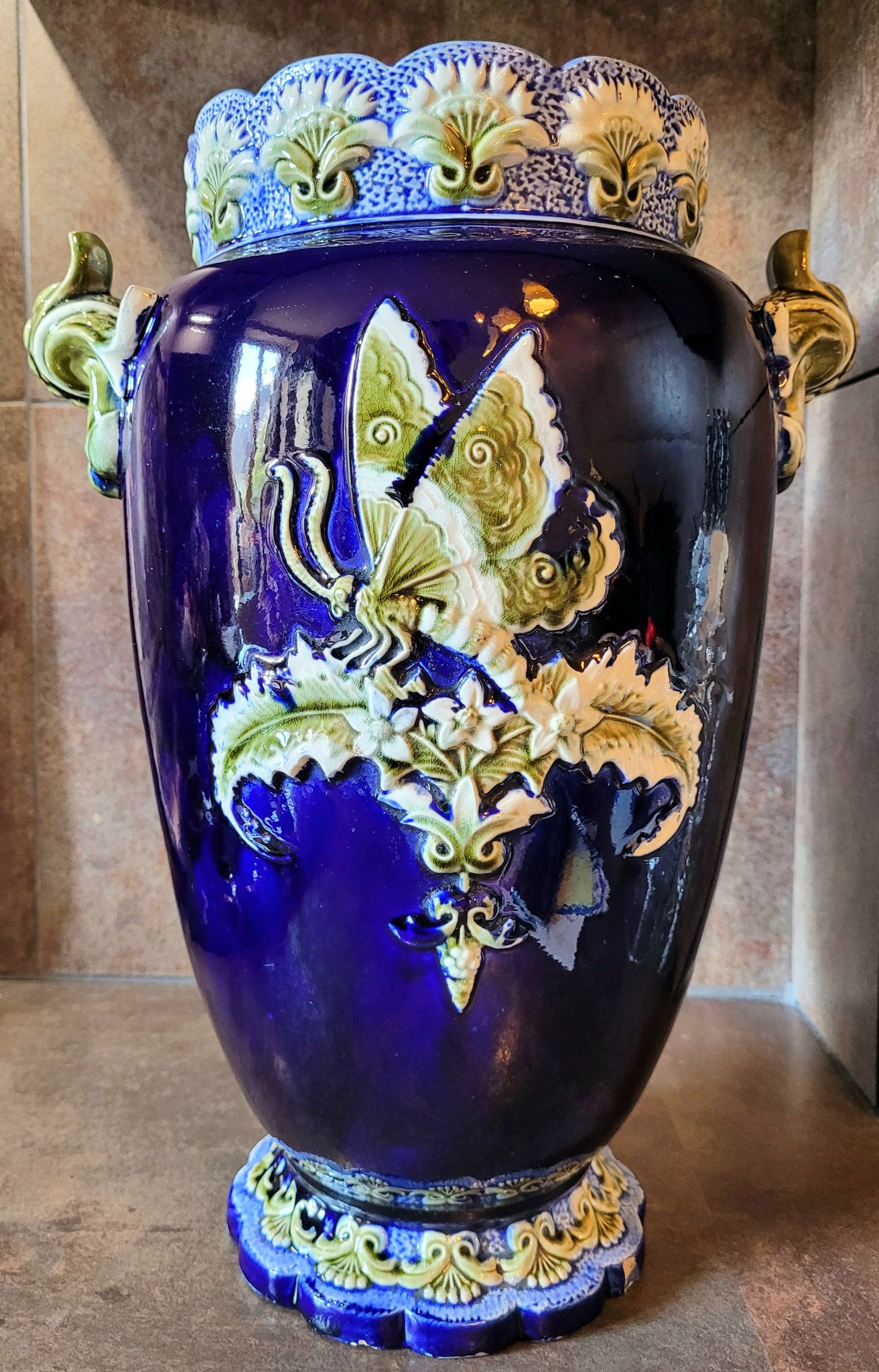 Vase en céramique Art Nouveau 1900