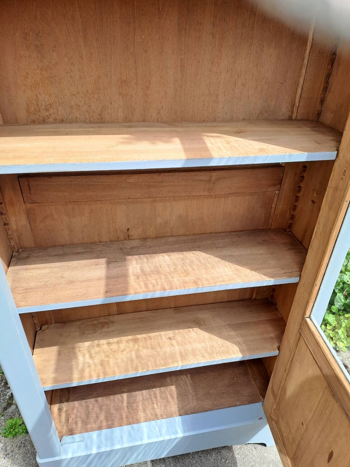 Wardrobe with 1 glass door, late 19th century