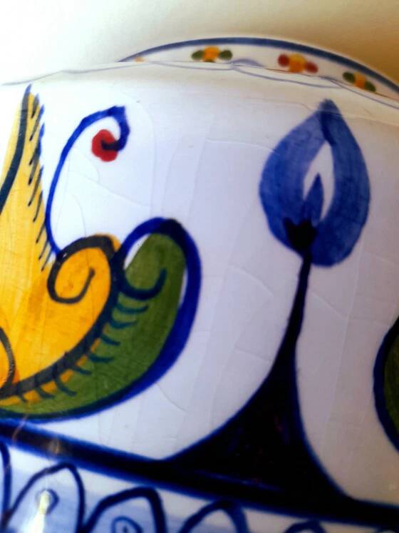 Italian ceramic apothecary jar