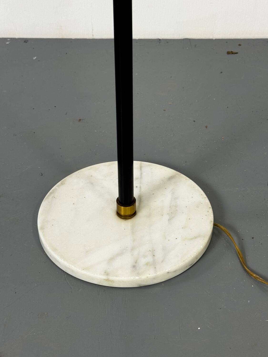 Mid-Century Modernist Italian Floor lamp with Marble Base, 1950s