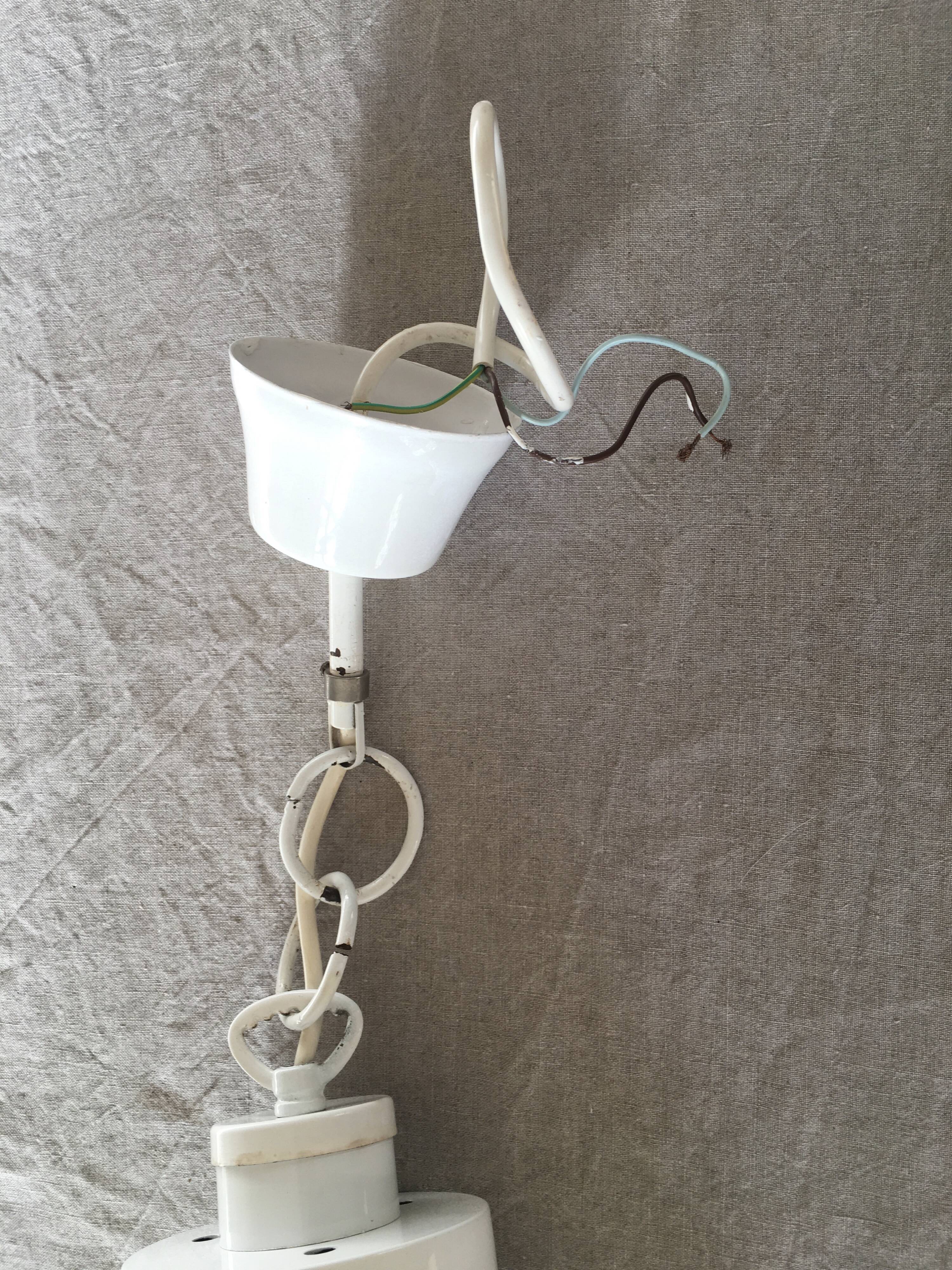 Glass bulb hanging lamp 1980