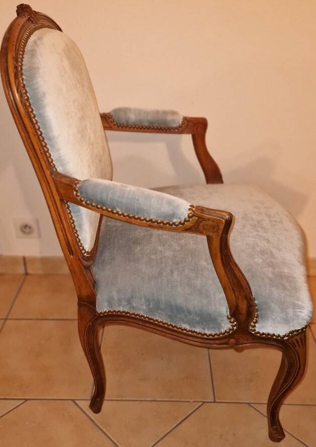 4 fauteuils cabriolet style Louis XV