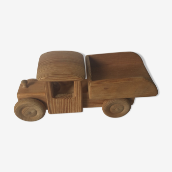 Old wooden truck toy