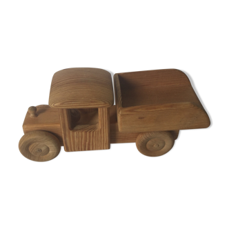 Old wooden truck toy