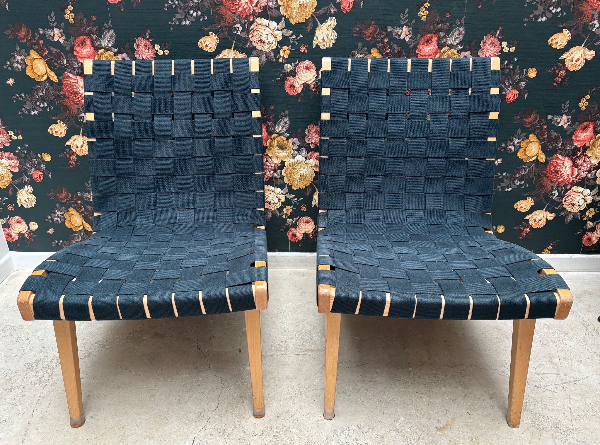 Paire de chauffeuses Jens Risom pour Knoll Studio