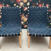 Paire de chauffeuses Jens Risom pour Knoll Studio