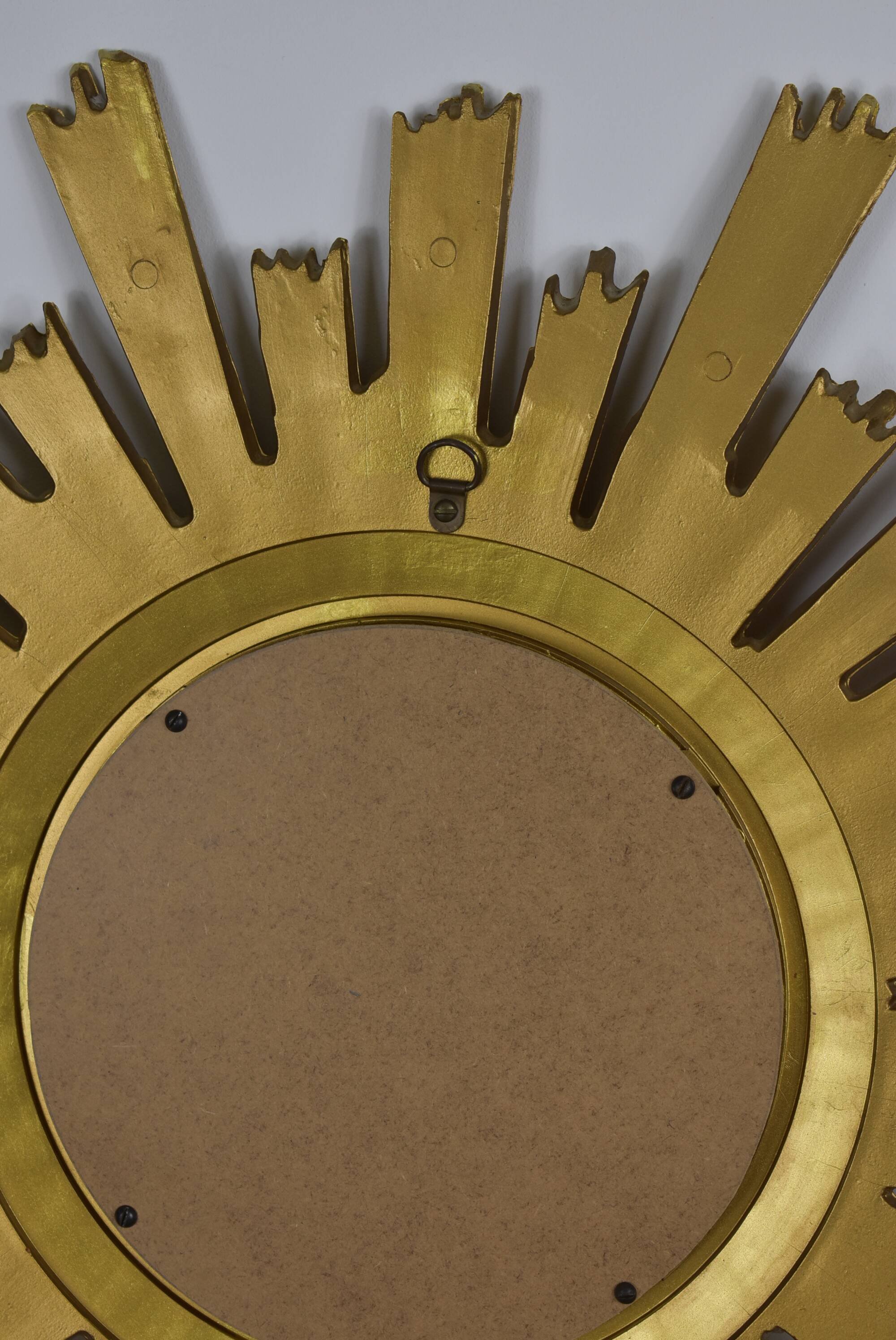 Vintage golden sun mirror 58cm