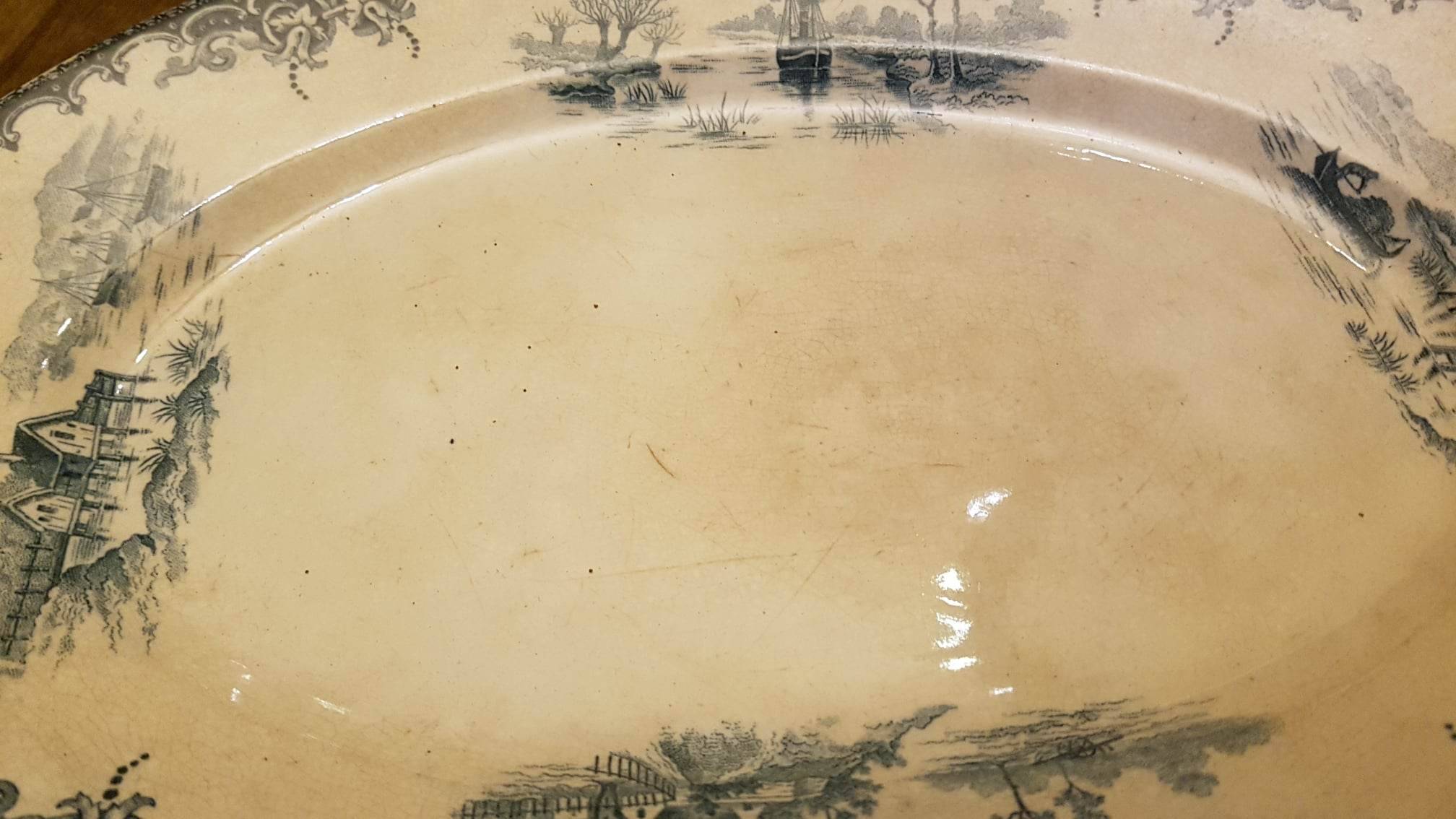 Oval dish in Iron Earth Emile Bourgeois