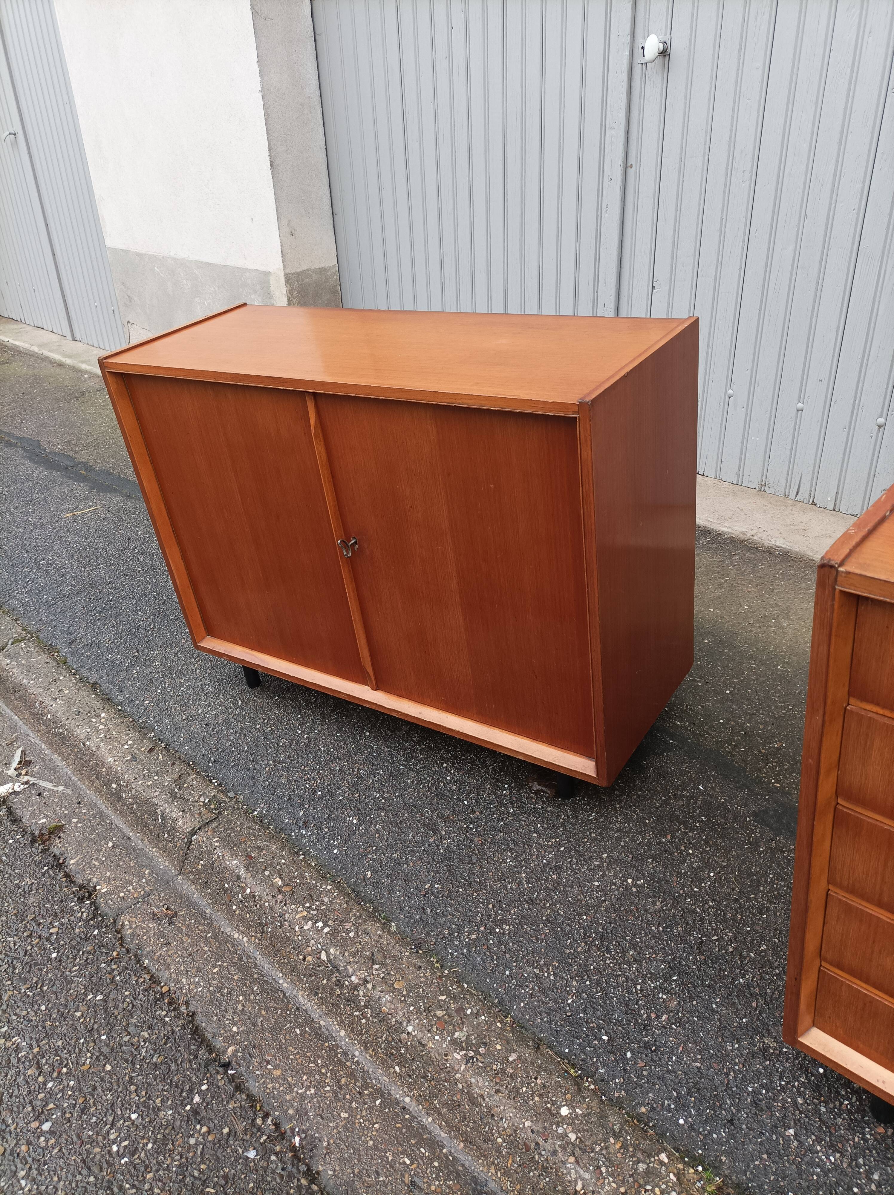 Enfilade vintage 3 portes 5 tiroirs