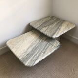 Set coffee tables in marble 1970