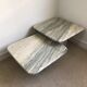 Set coffee tables in marble 1970