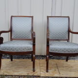 Pair of armchairs restoration style Charles X