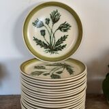 Herbier Gien stoneware plates