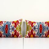 Paire de coussins Ikat