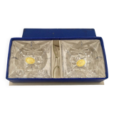 Paire de salières en cristal