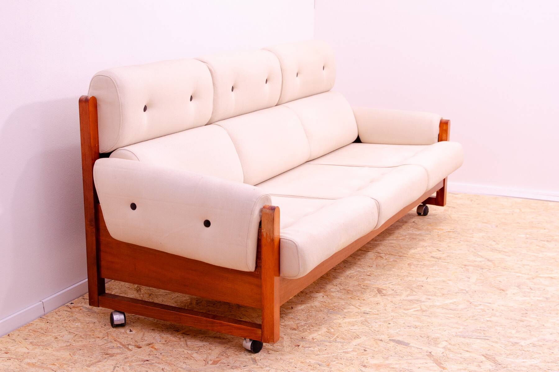 Canapé trois places vintage de style scandinave, 1970