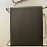 2 B33 chairs in chromed metal and black leather