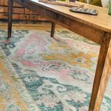 Large solid oak farmhouse table with two drawers 260 cm x 100 cm