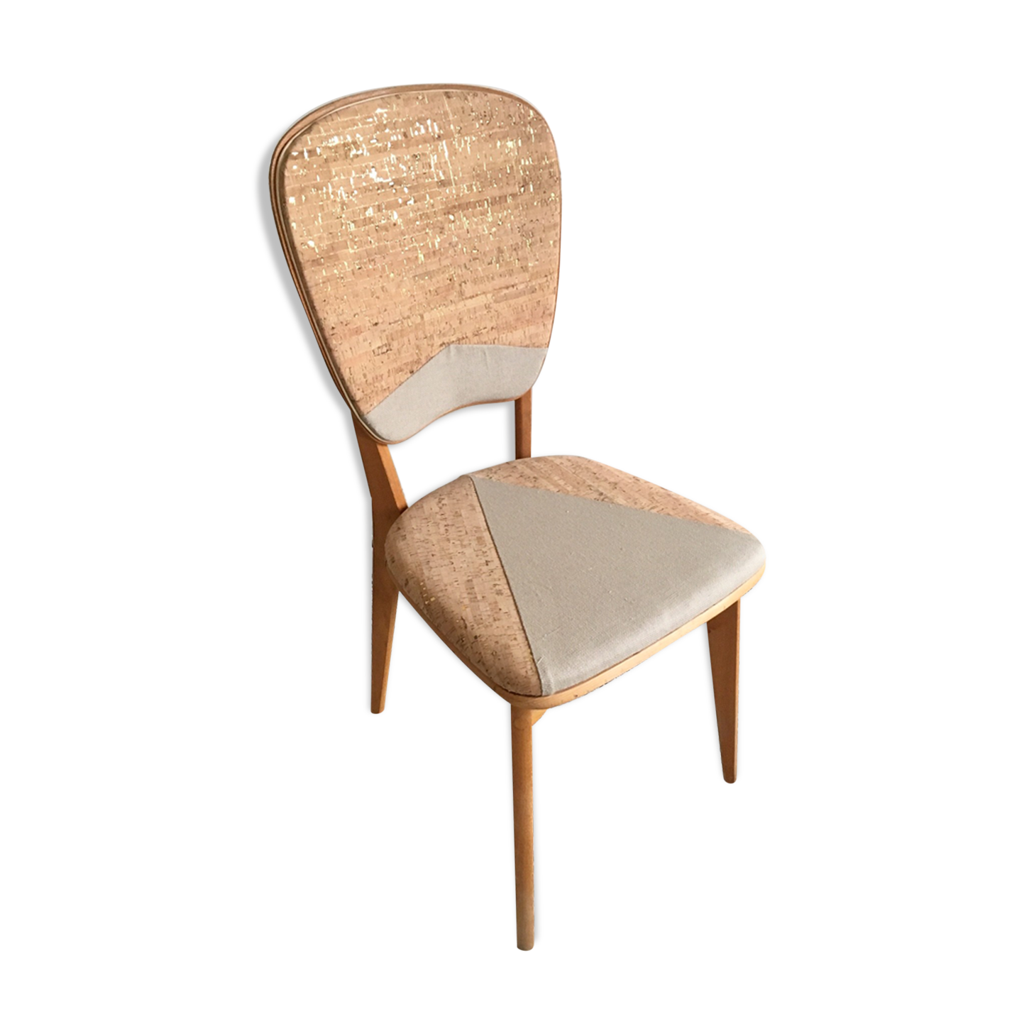 Restored vintage monoblock chair