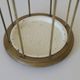 Vintage umbrella stand mid-century brass metal stick holder from 1960s