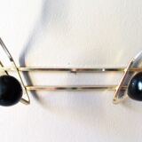 Vintage brass coat rack
