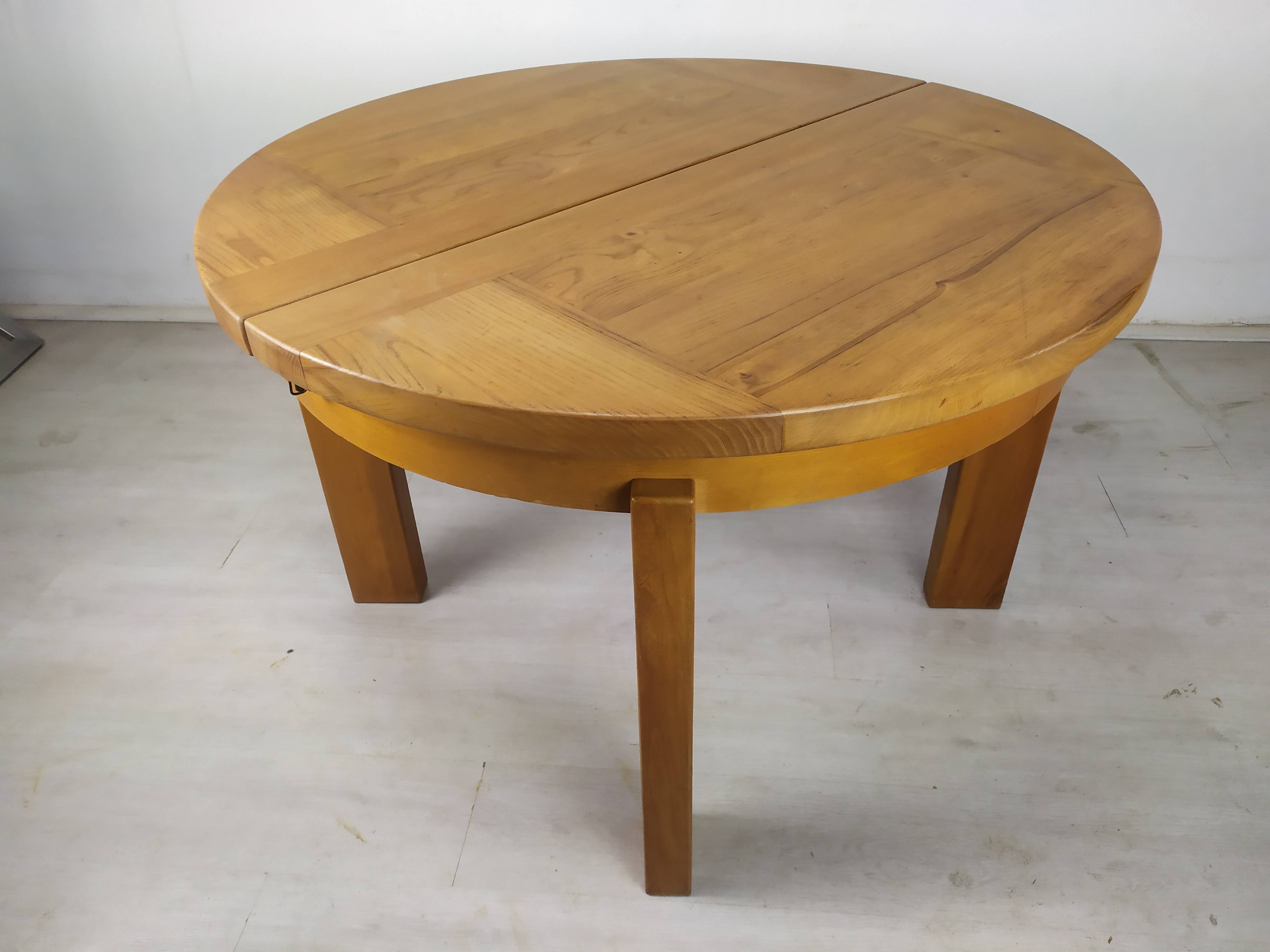 Renewed elm round table
