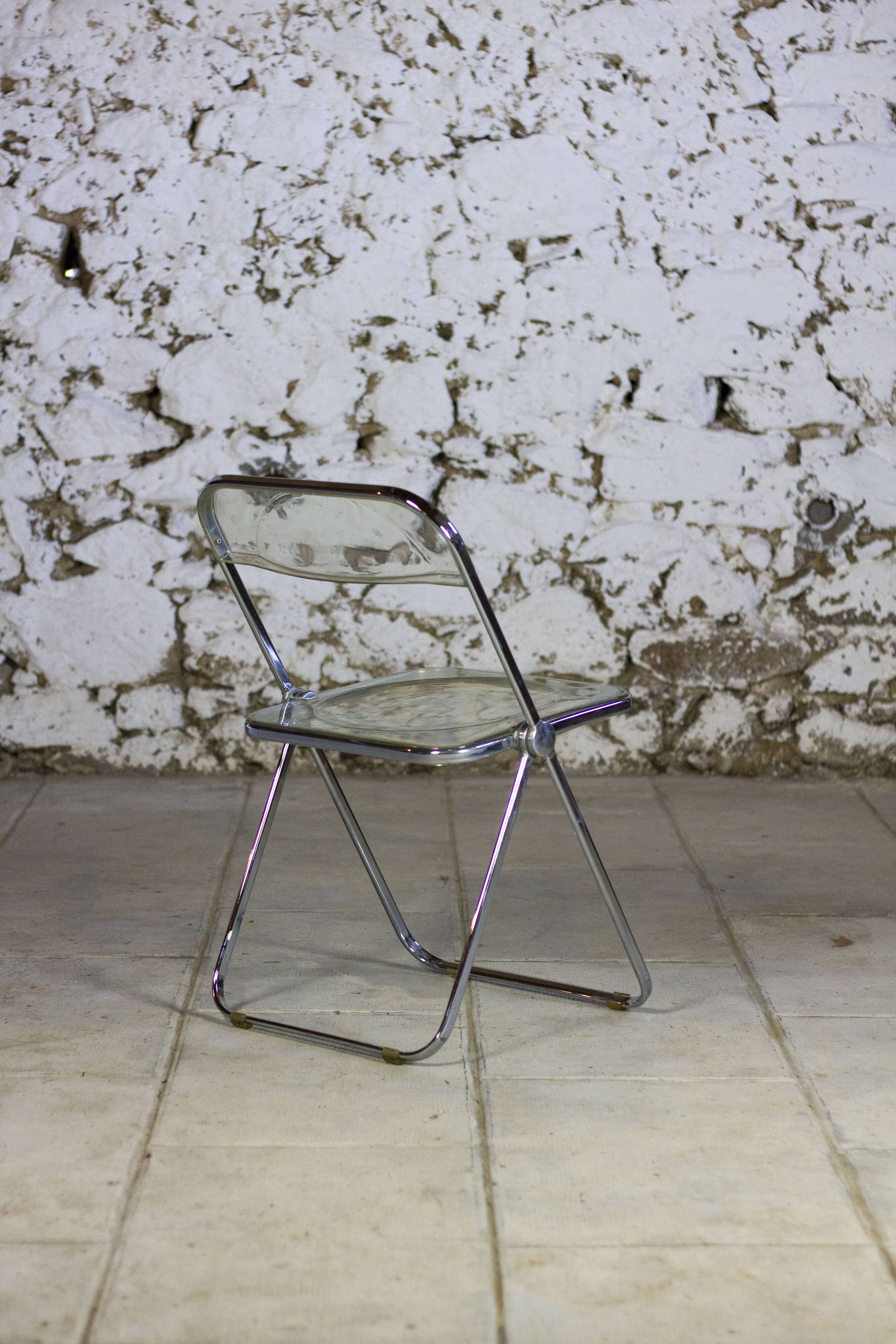 Folded chair by Giancarlo Piretti for Anonima Castelli, 1970