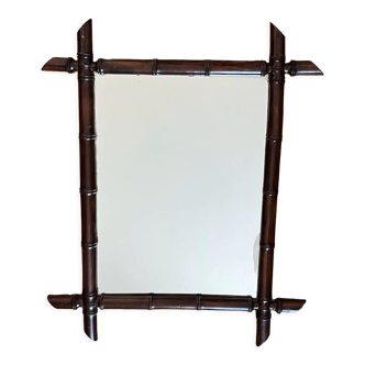 Rattan mirror