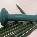 Candlesticks with candles