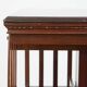 Grand carrousel à livres anglais antique en bois avec base en fonte