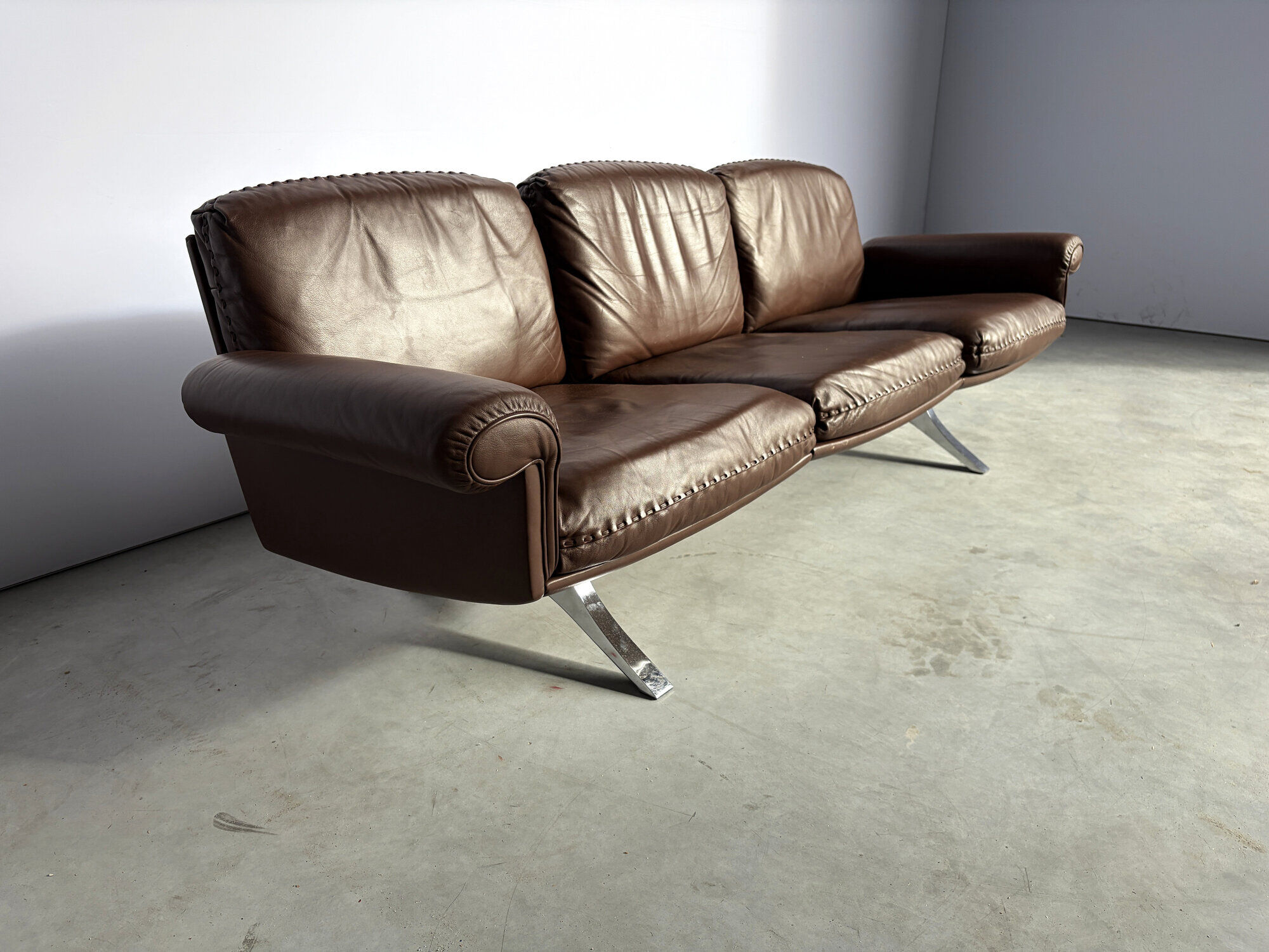De Sede DS31 sofa in brown leather, 1970s