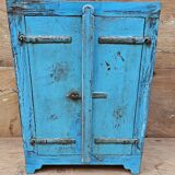 Ancien chevet - cabinet tribal en teck birman