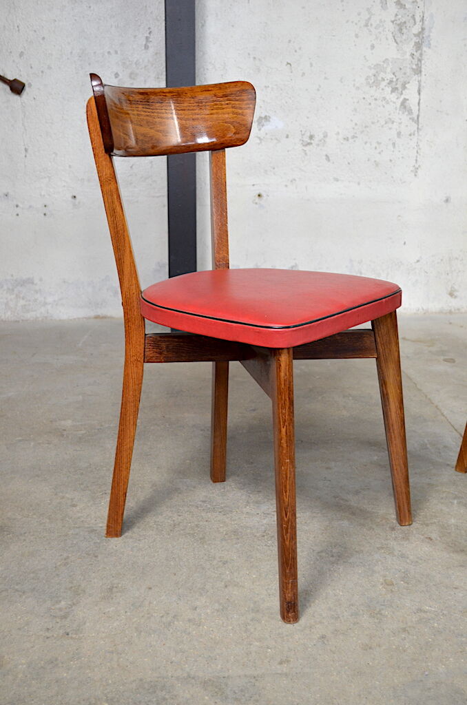 4 vintage romy bistro chairs 1950