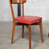 4 vintage romy bistro chairs 1950