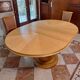 Round table in lemon wood with timeless design