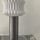 Vintage lamp 70s porcelain and chrome foot
