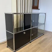 USM Haller commode in Graphite Black