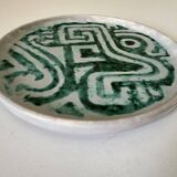 Vintage ceramic plate, 60s design