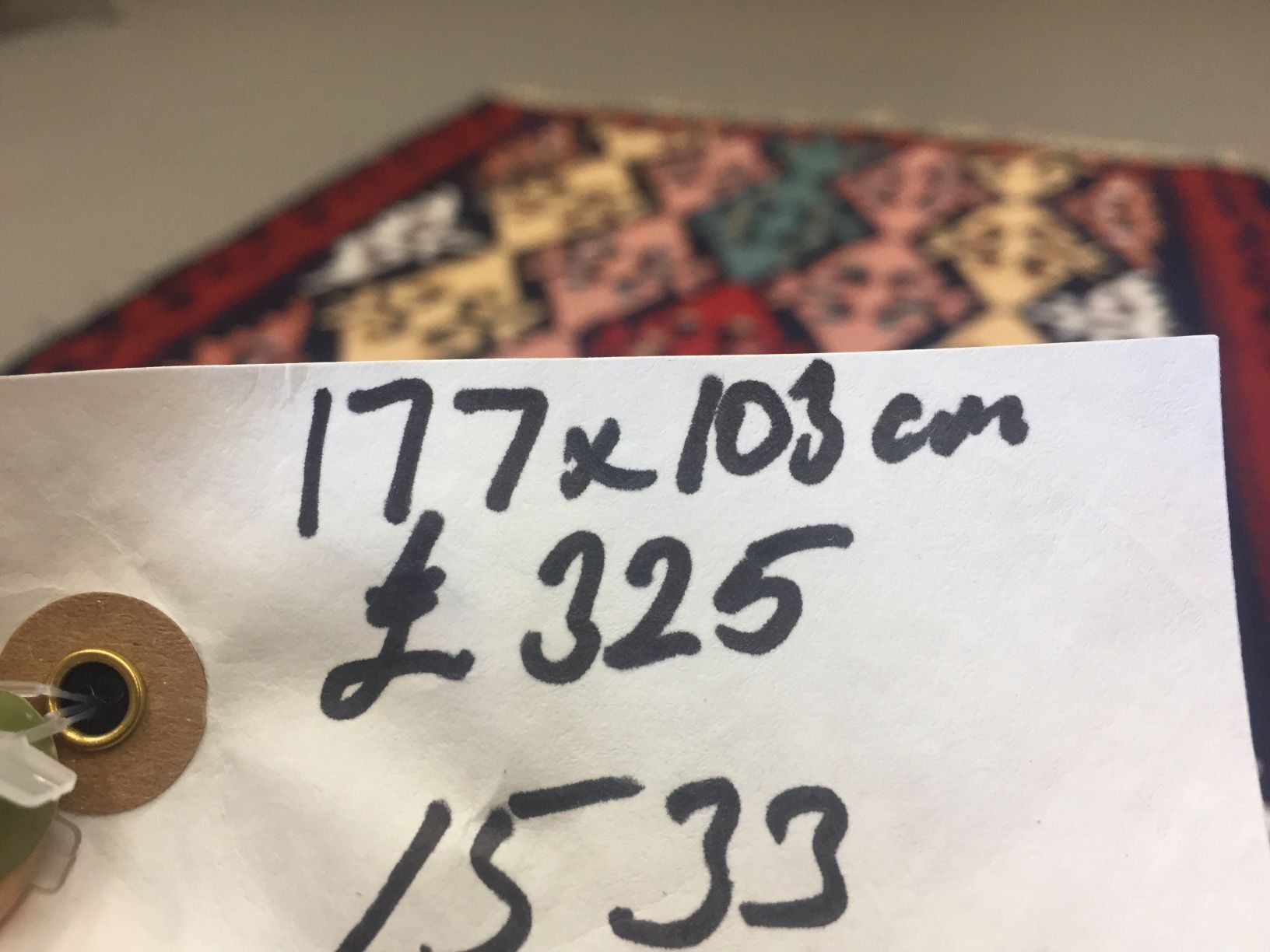 Turkish kilim 177x103 cm wool