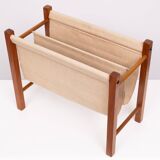 Scandinavian Teak Magazine Rack 1960s