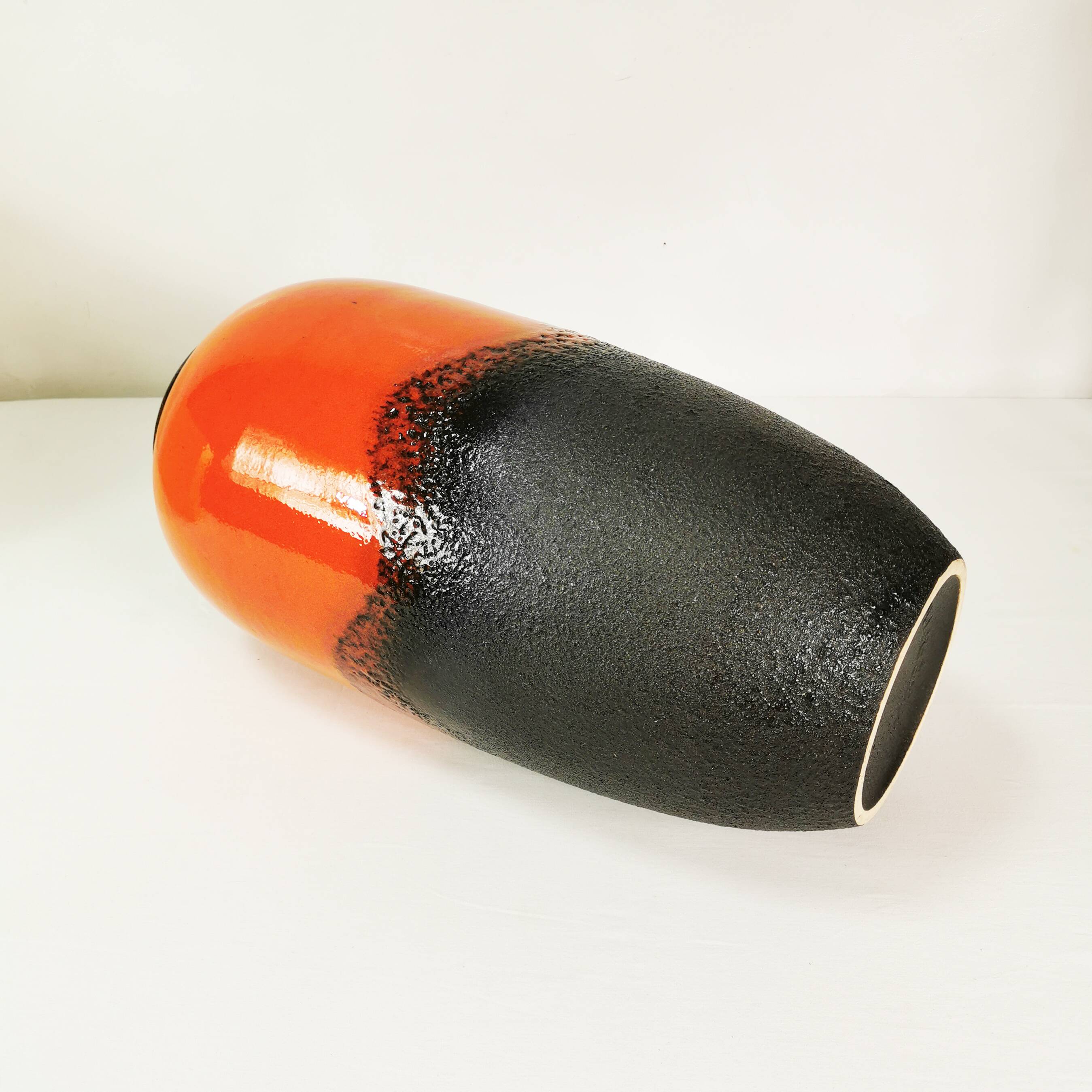 Large Scheurich ceramic vase, Fat Lava, Germany 1960s