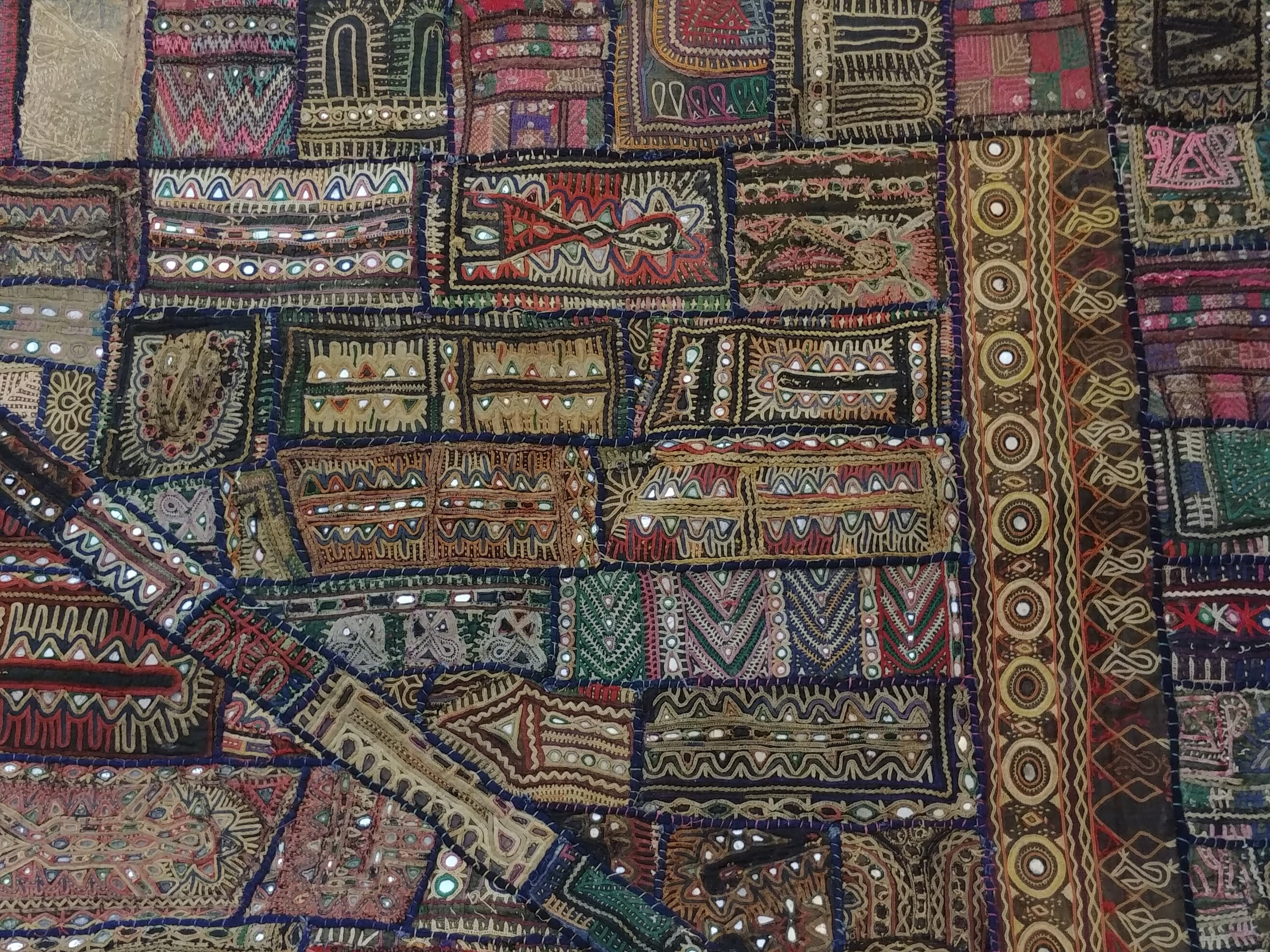 old patchwork Kutch, Gujarat, India - 190x240cm