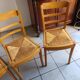 3 Monobloc straw bistro chairs from the 60s/70s