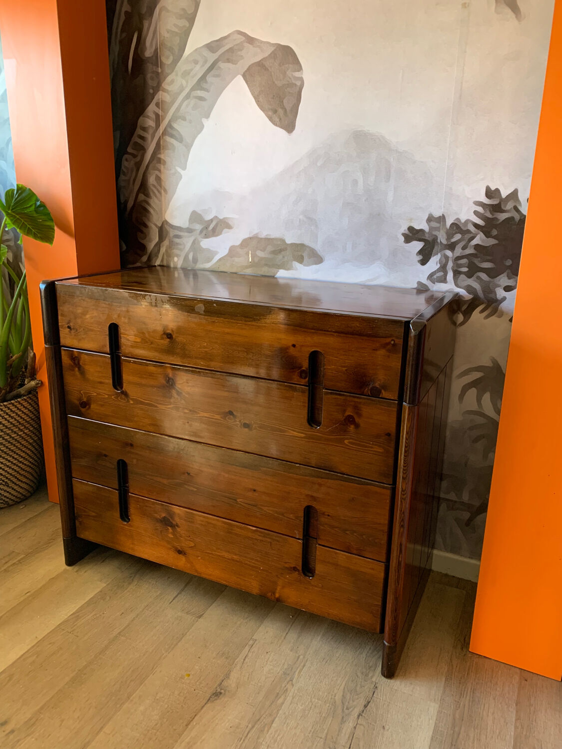 Commode bois années 70