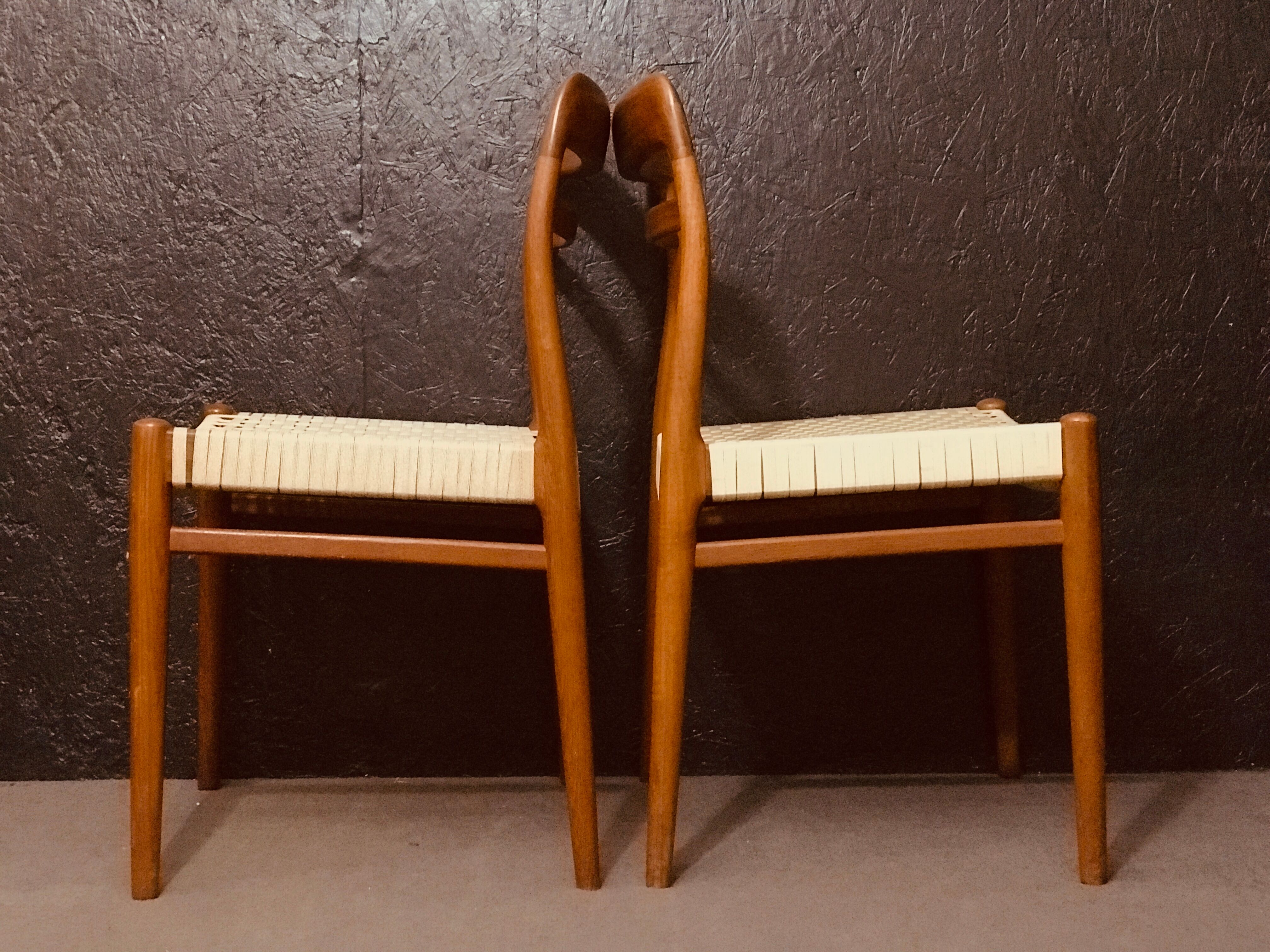 Set of 6 Norwegian Teak Dining Chairs by Alf Aarseth in teak.